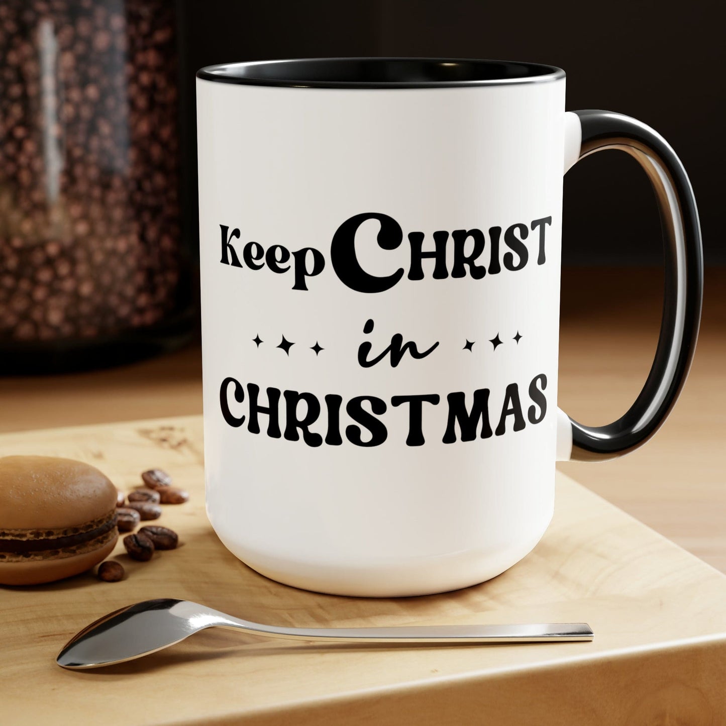 Keep Christ in Christmas 15oz Two-Tone Coffee Mug