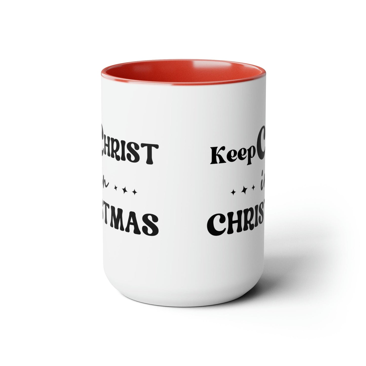 Keep Christ in Christmas 15oz Two-Tone Coffee Mug