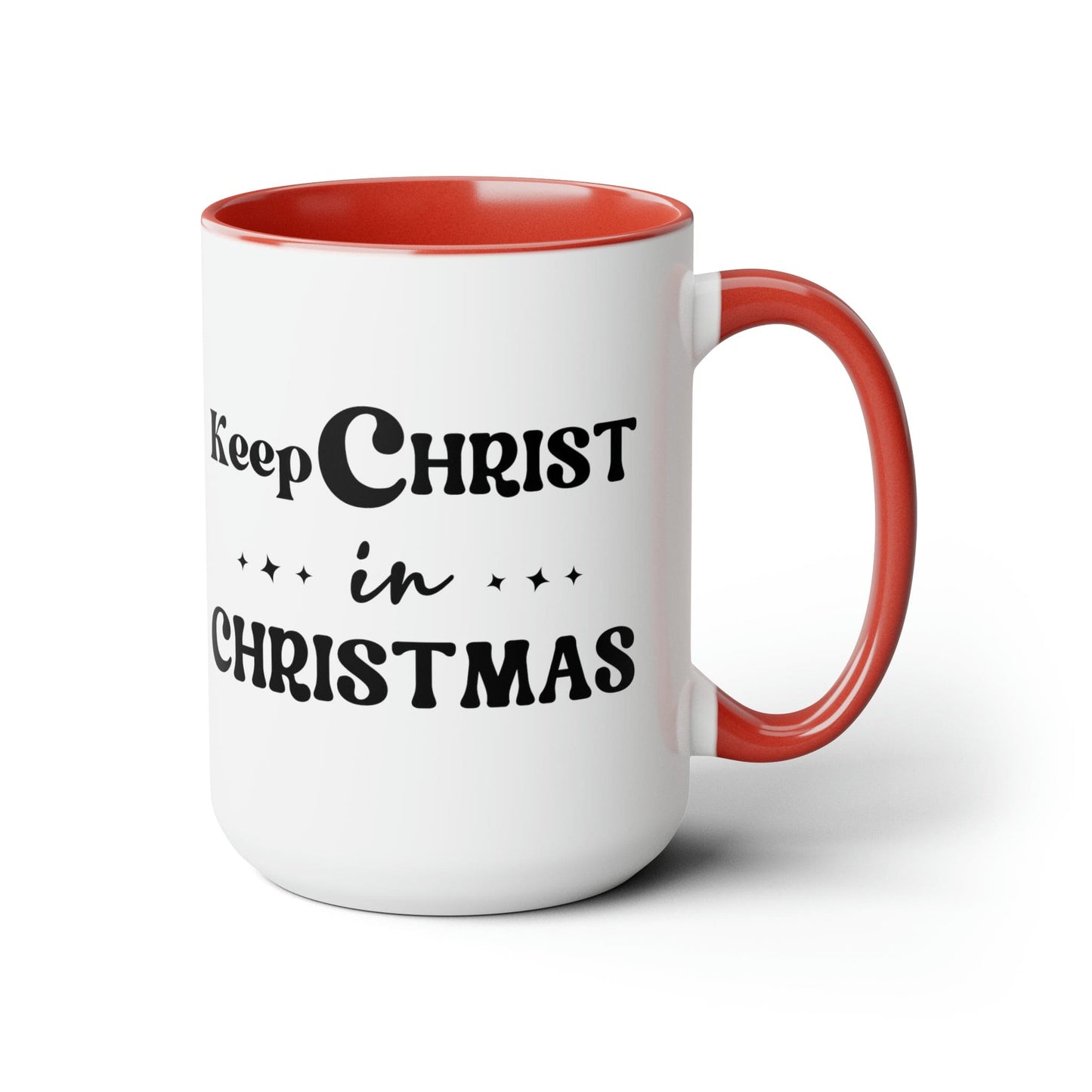 Keep Christ in Christmas 15oz Two-Tone Coffee Mug