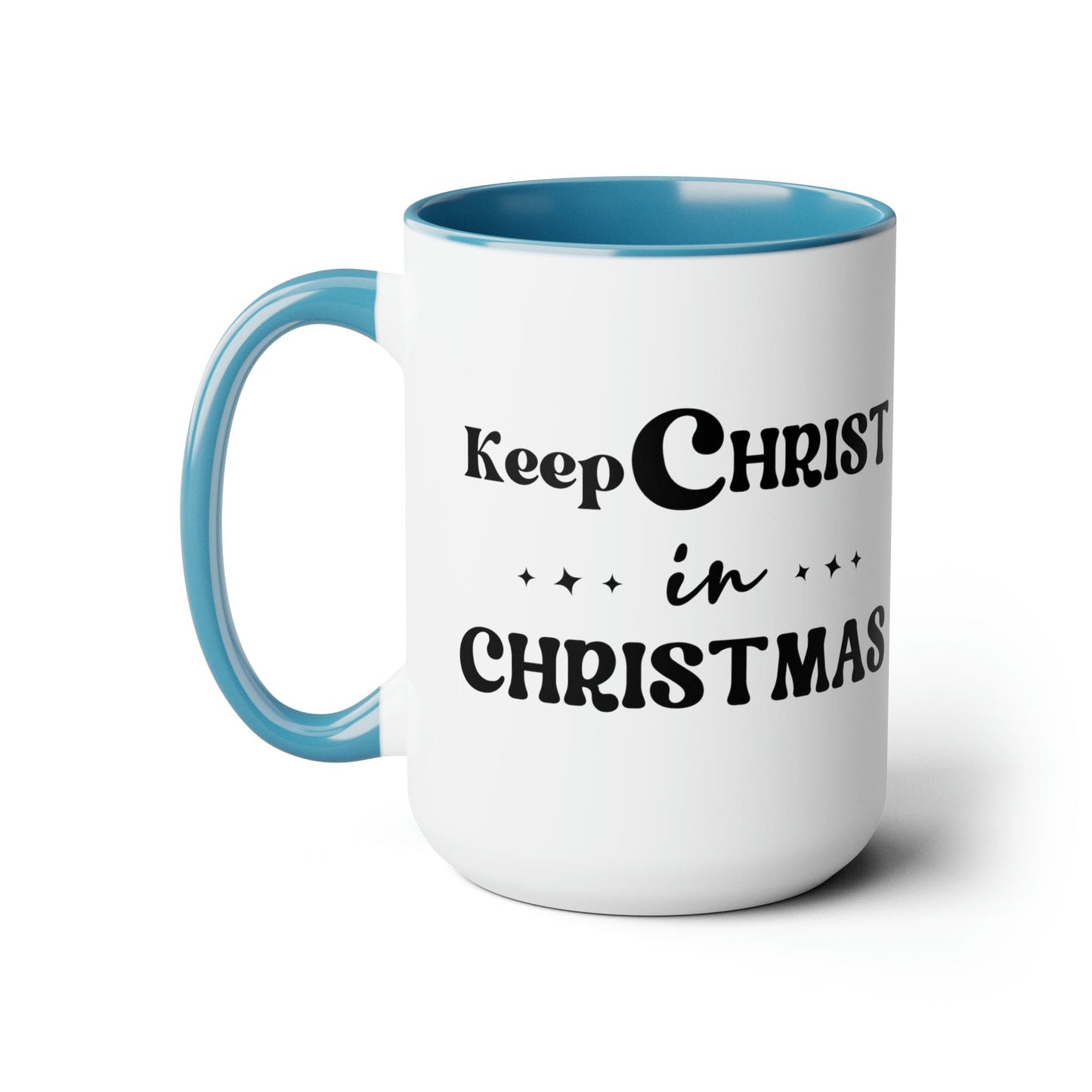 Keep Christ in Christmas 15oz Two-Tone Coffee Mug