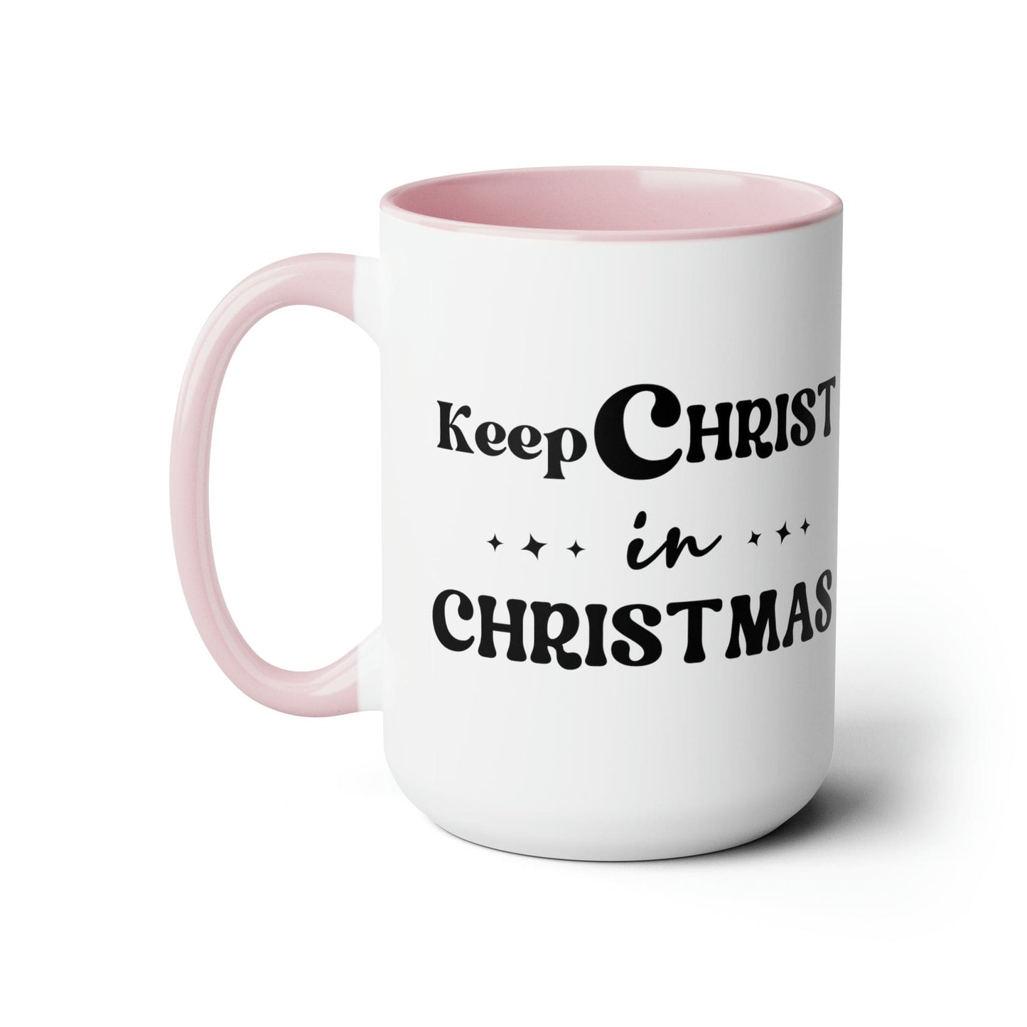 Keep Christ in Christmas 15oz Two-Tone Coffee Mug