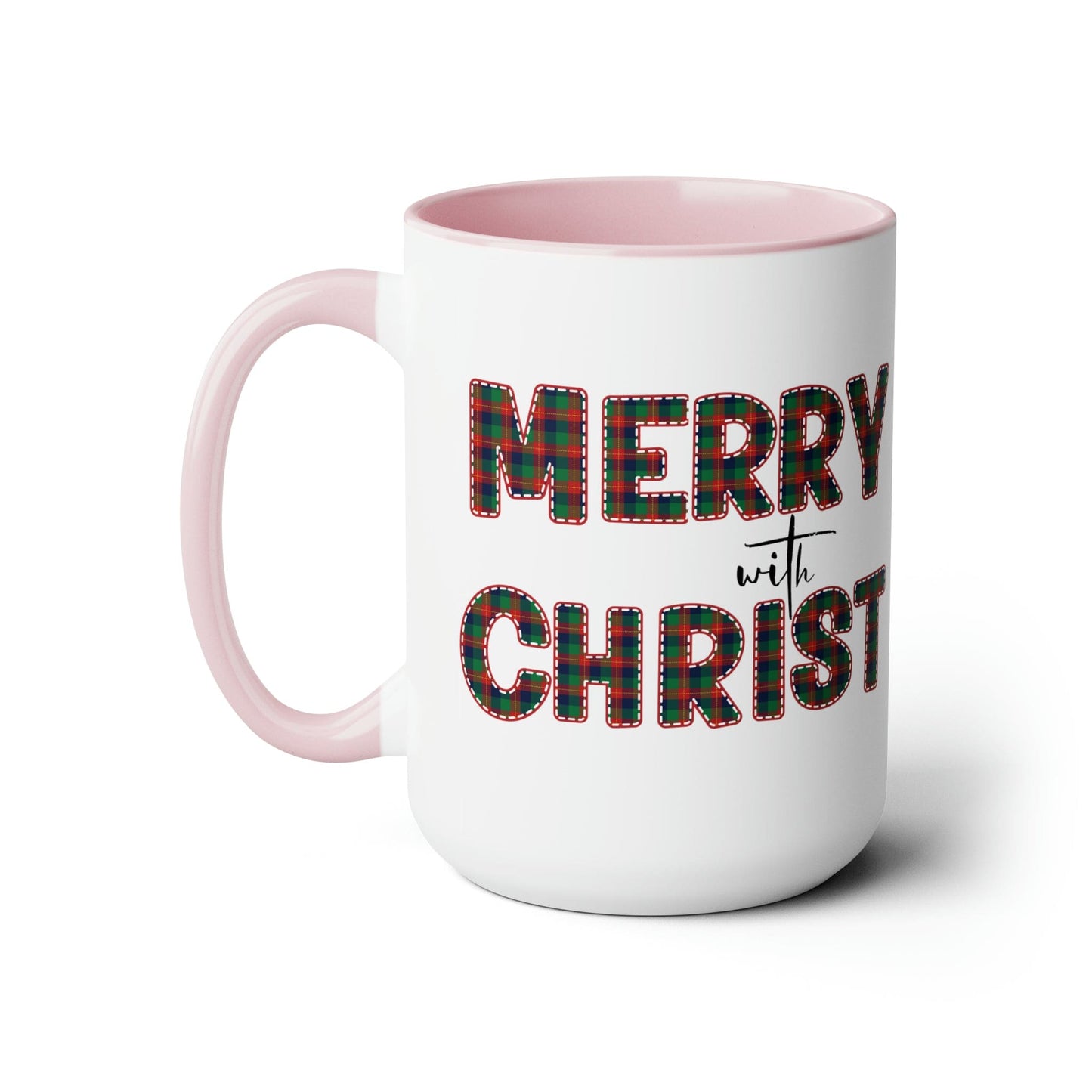 Merry With Christ 15oz Two-Tone Coffee Mug