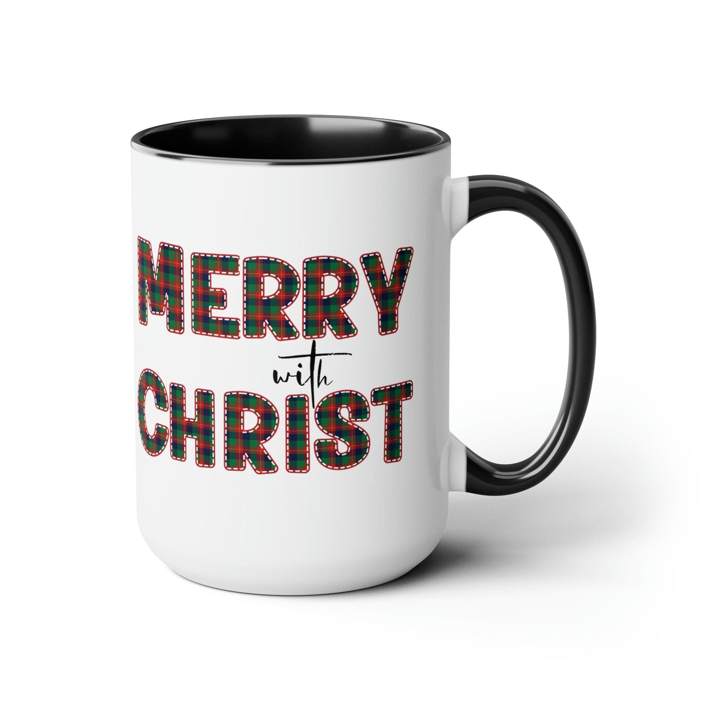 Merry With Christ 15oz Two-Tone Coffee Mug