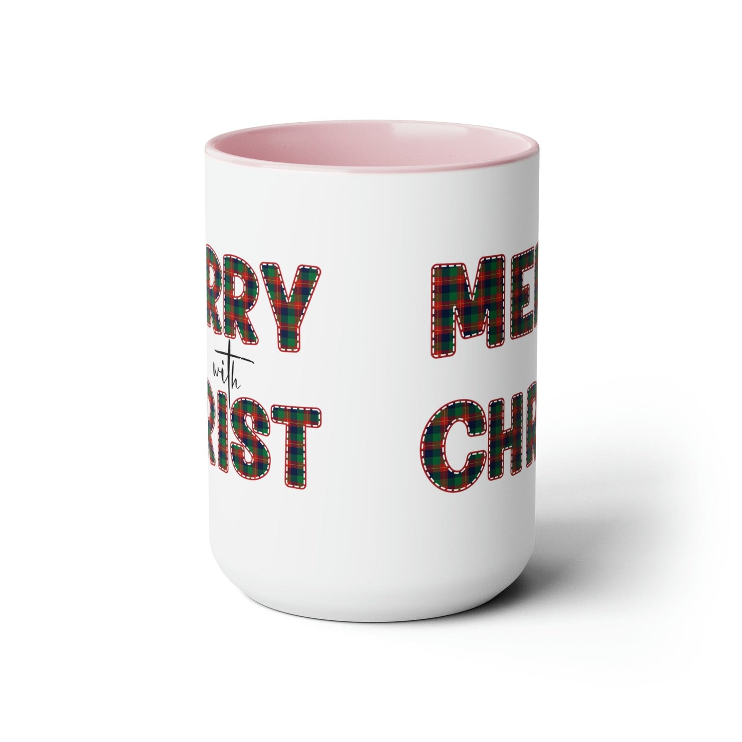 Merry With Christ 15oz Two-Tone Coffee Mug