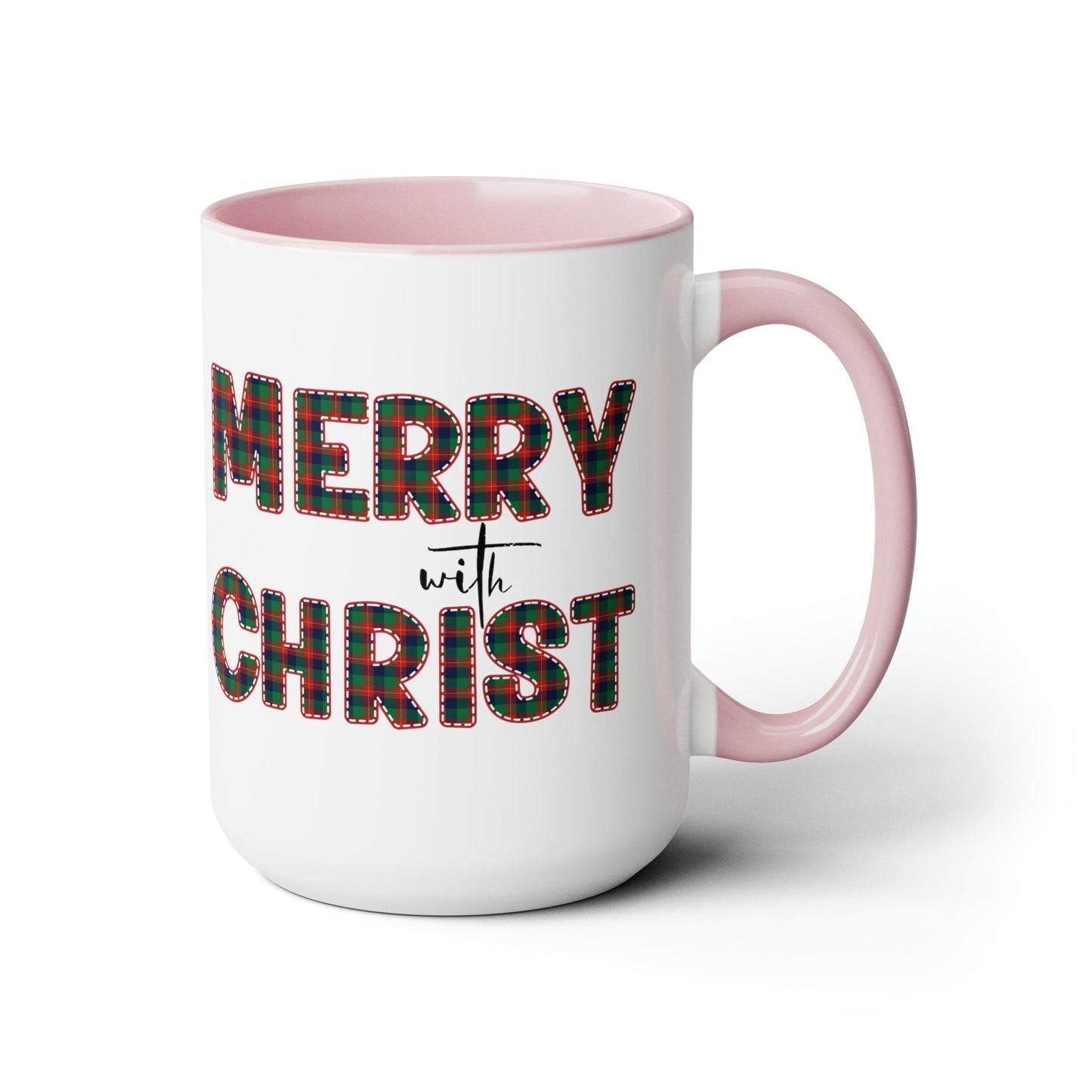 Merry With Christ 15oz Two-Tone Coffee Mug