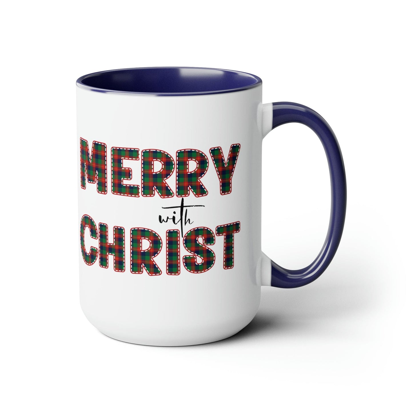 Merry With Christ 15oz Two-Tone Coffee Mug