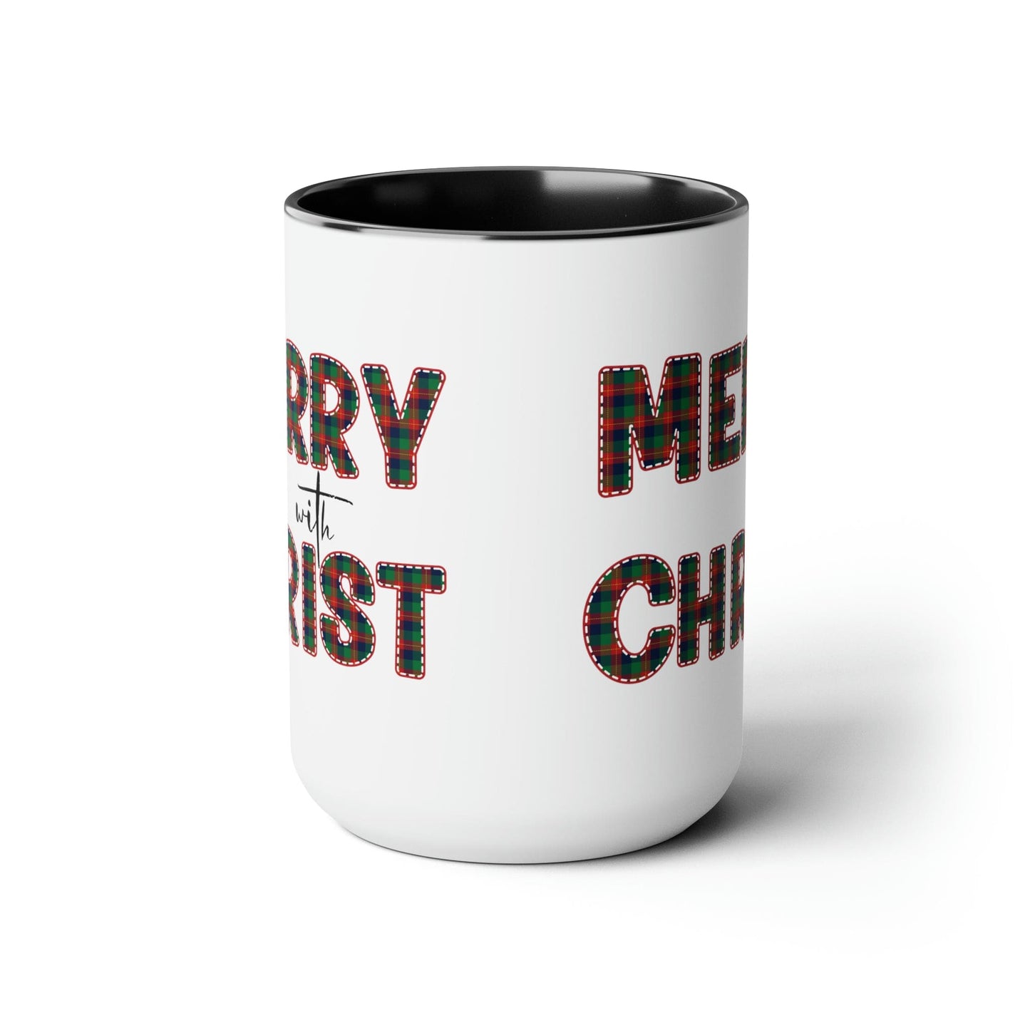 Merry With Christ 15oz Two-Tone Coffee Mug