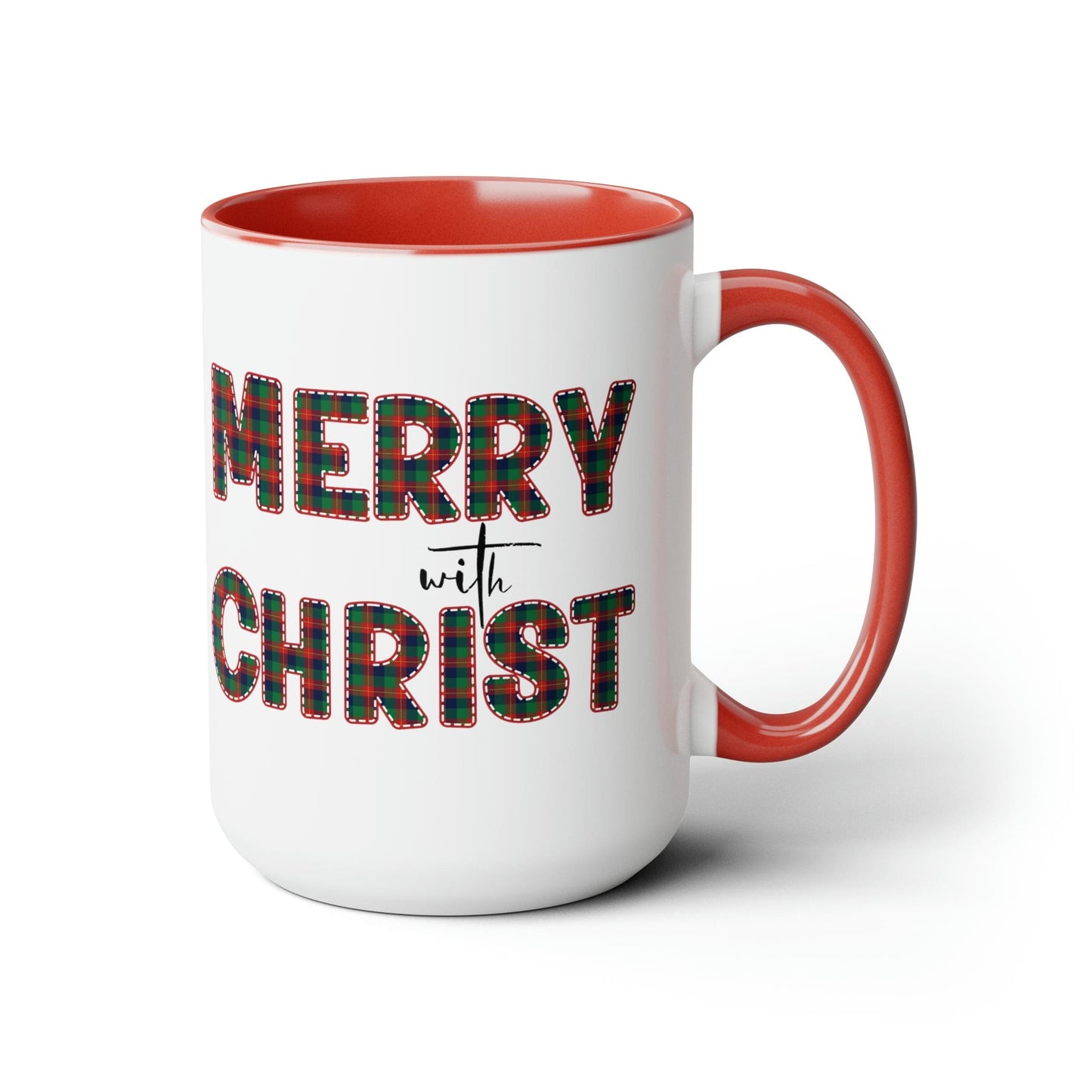 Merry With Christ 15oz Two-Tone Coffee Mug