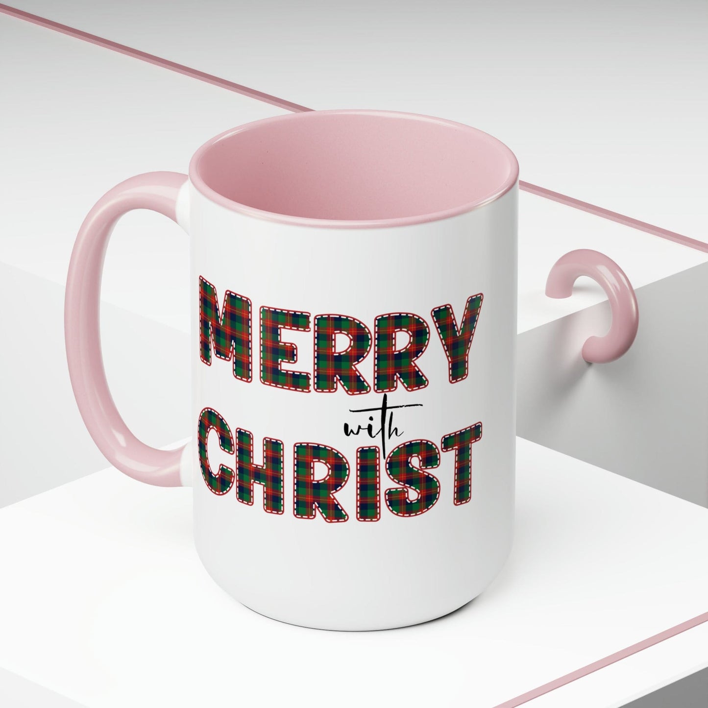 Merry With Christ 15oz Two-Tone Coffee Mug