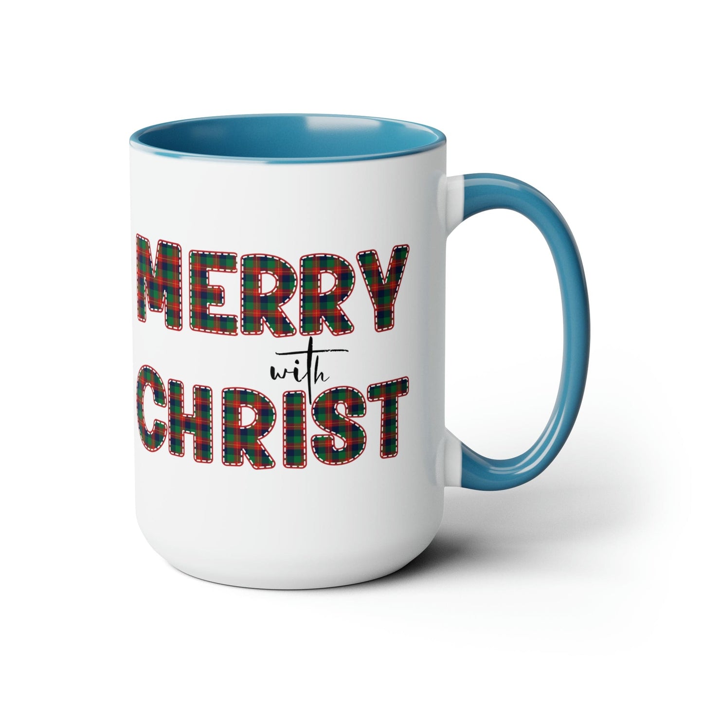 Merry With Christ 15oz Two-Tone Coffee Mug