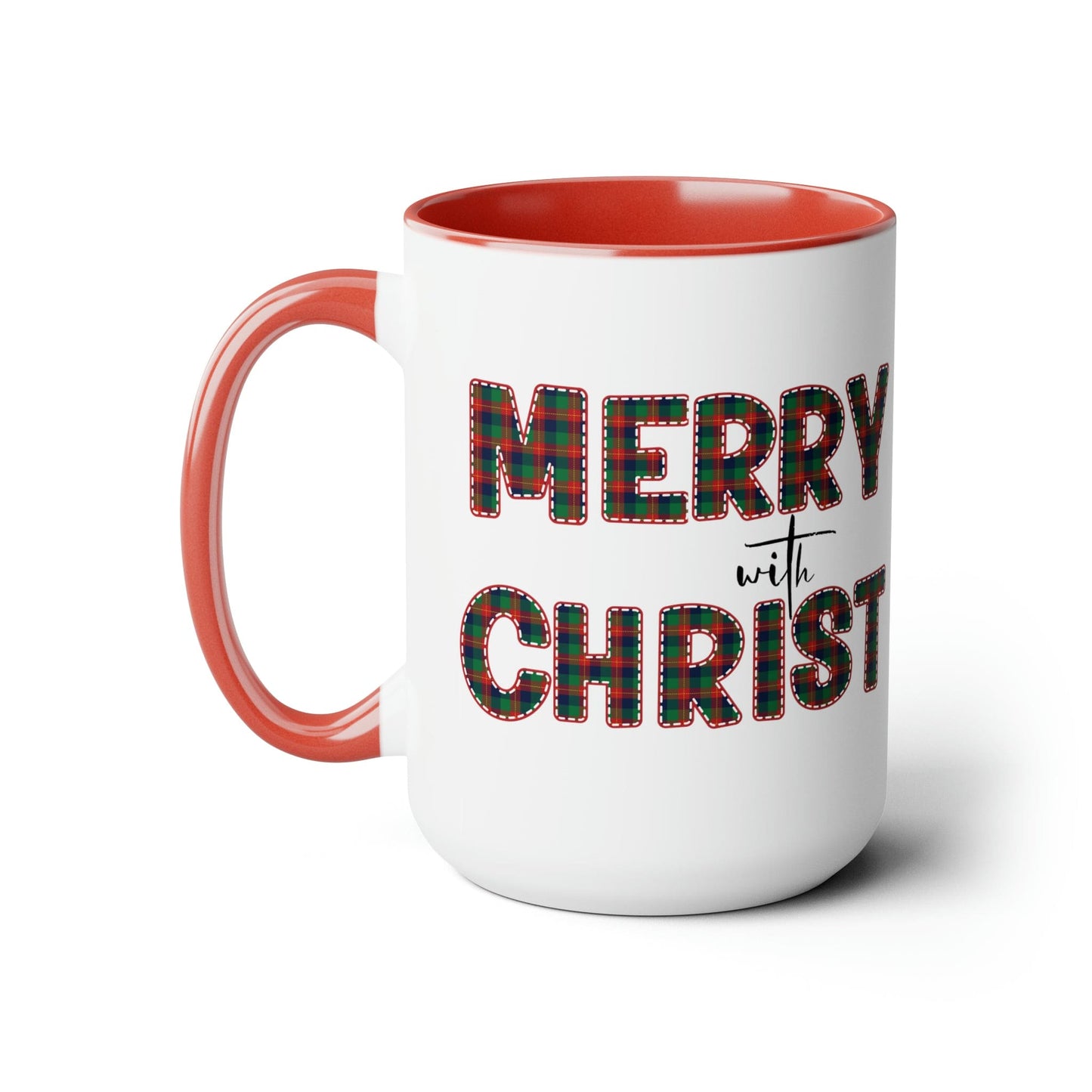 Merry With Christ 15oz Two-Tone Coffee Mug