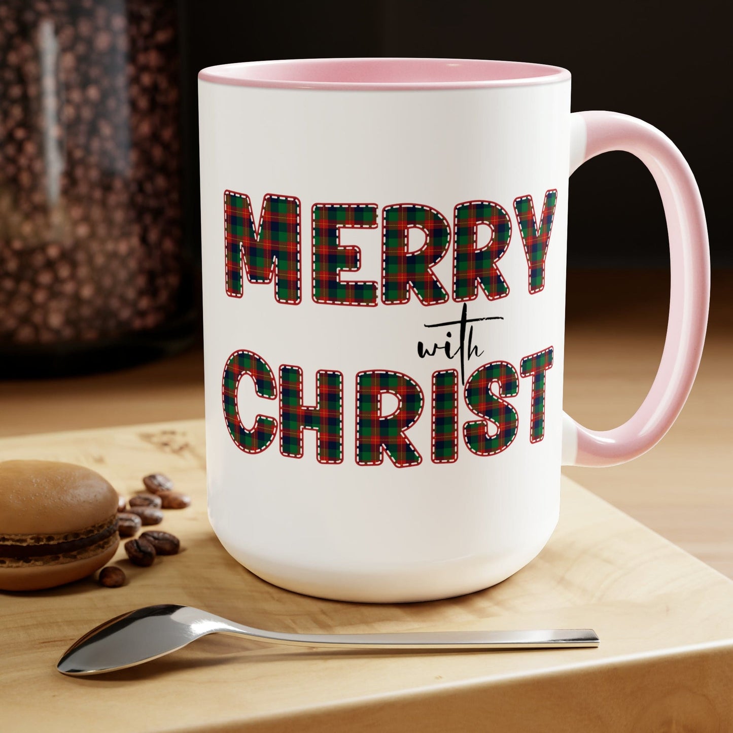 Merry With Christ 15oz Two-Tone Coffee Mug