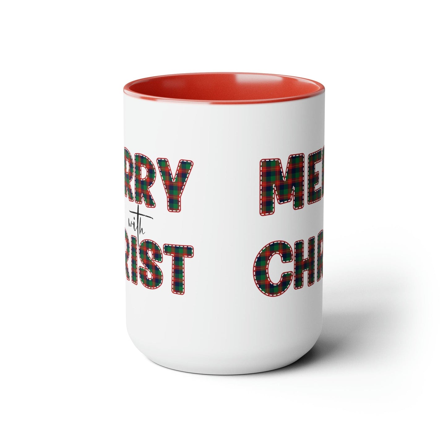 Merry With Christ 15oz Two-Tone Coffee Mug