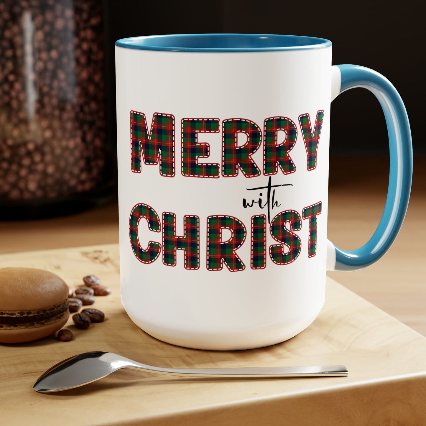 Merry With Christ 15oz Two-Tone Coffee Mug