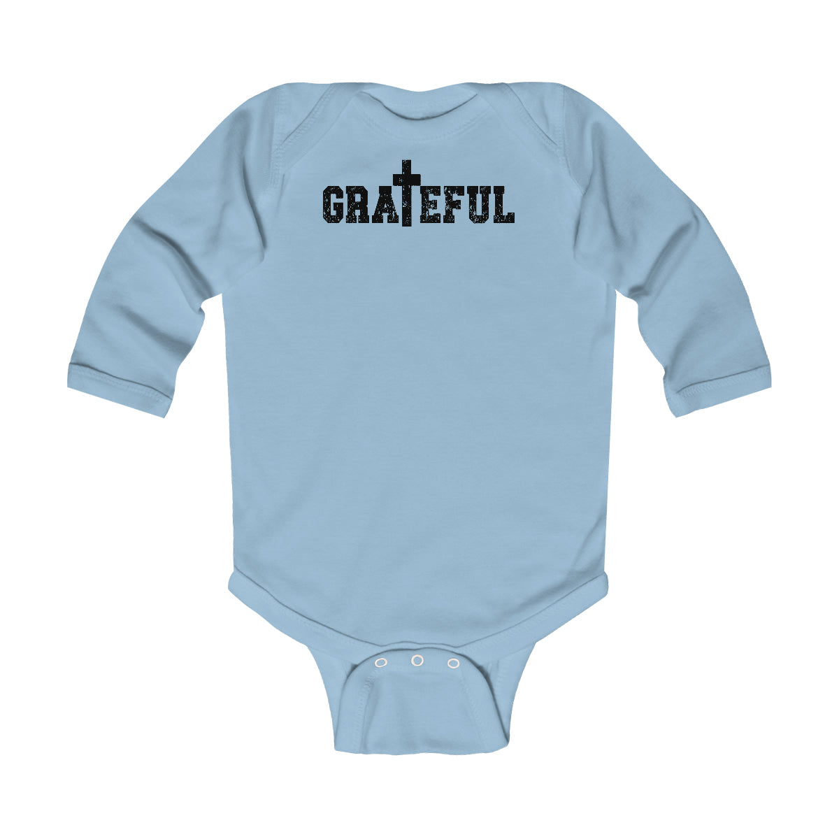 Infant Long Sleeve Bodysuit, Grateful Cross