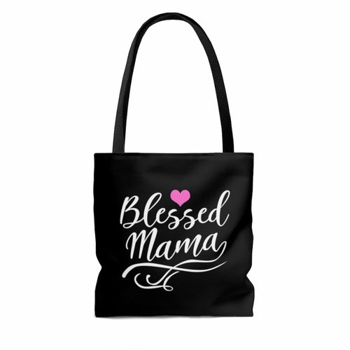 Blessed Mama Canvas Tote Bag