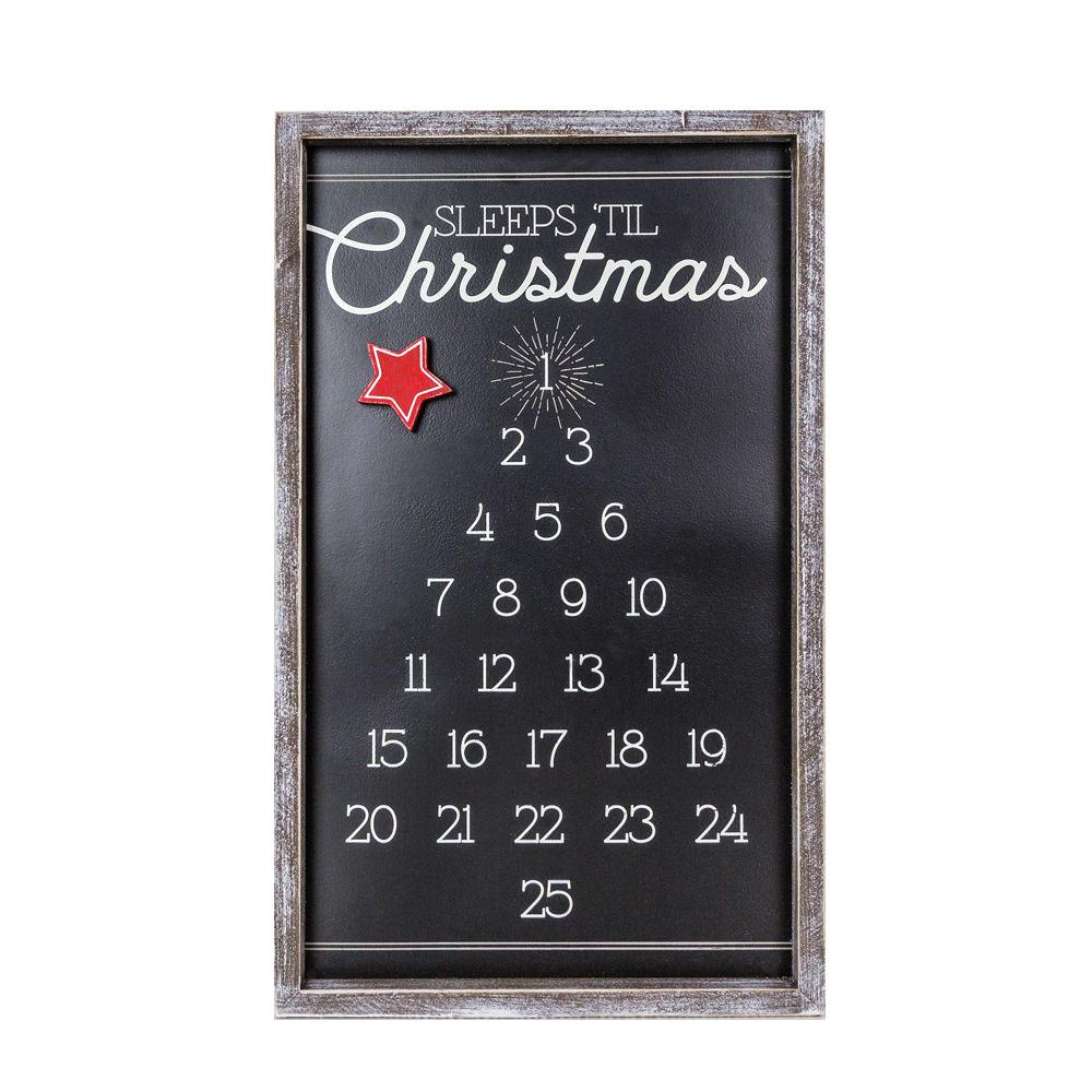 Sleeps 'Til Christmas Magnetic Advent Christmas Tree Calendar