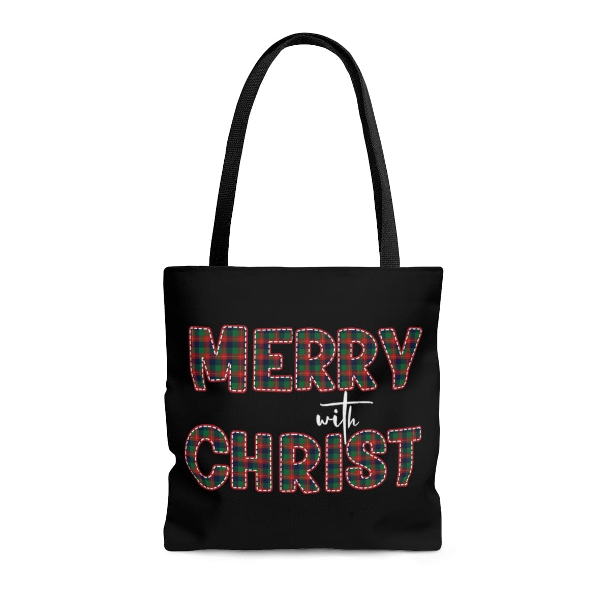 Merry With Christ Christmas Canvas Tote Bag