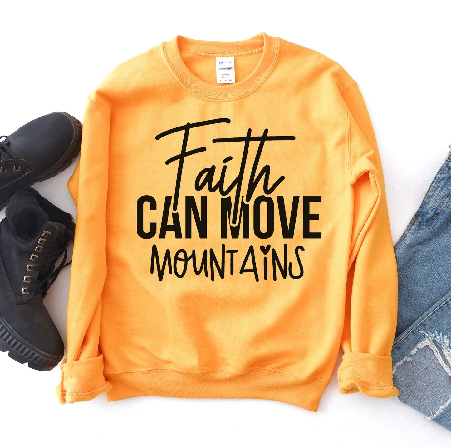 Faith Can Move Mountains Women's Sweatshirt