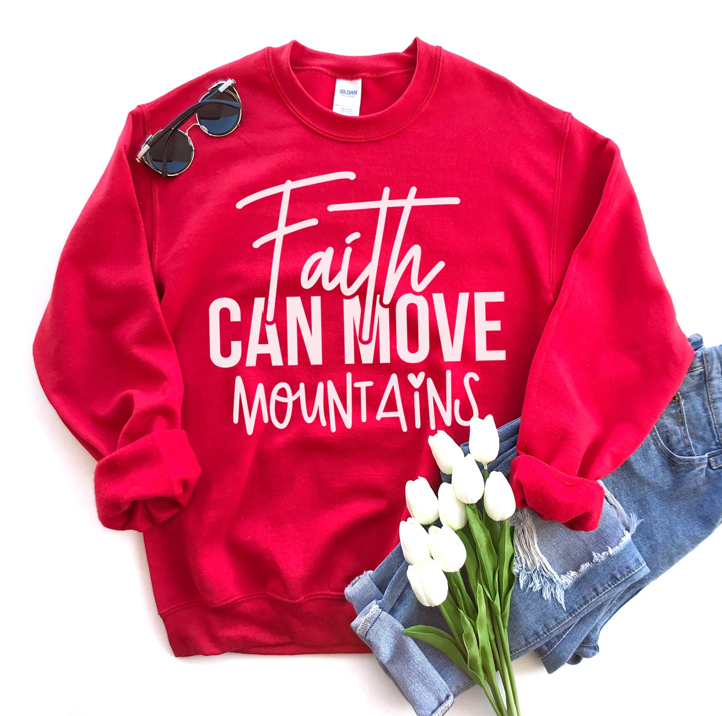 Faith Can Move Mountains Women's Sweatshirt