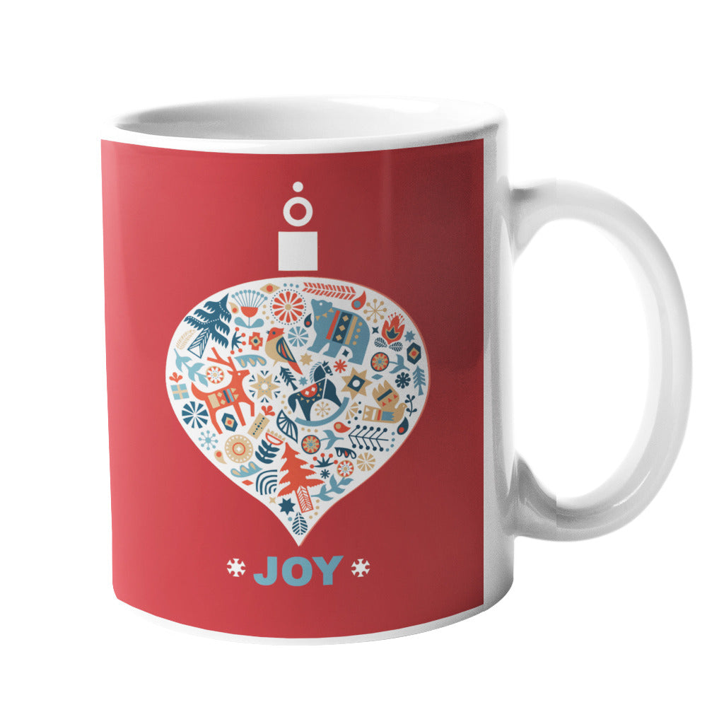 Joy, Love, Peace Christmas Coffee Mugs Gift Set