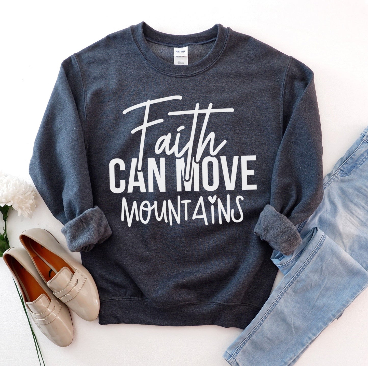 Faith Can Move Mountains Women's Sweatshirt