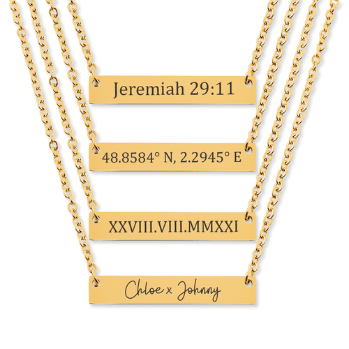 Jacki Easlick Personalized Horizontal Bar Necklace