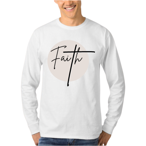 Faith Circle Men's Long Sleeve Shirt