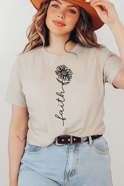 Faith Flower Women's T-Shirt