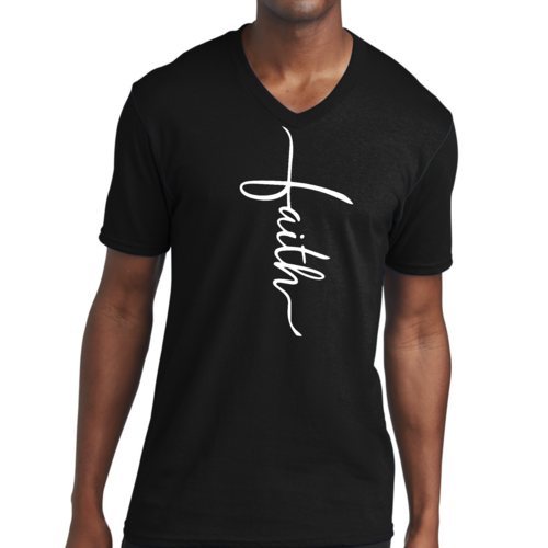 Faith Cross Men's Performance V-Neck T-Shirt