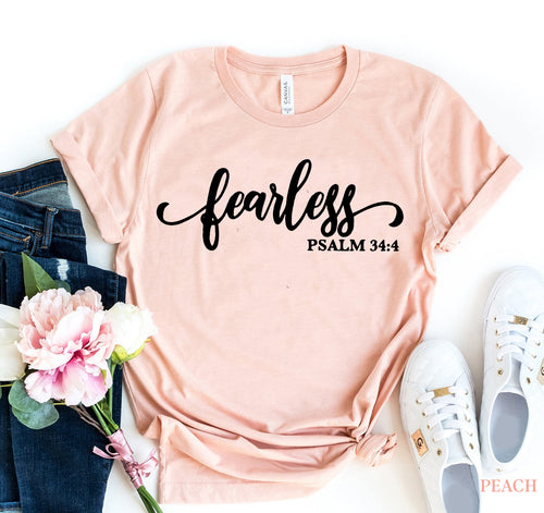 Fearless Psalm 34:4 Women's T-Shirt