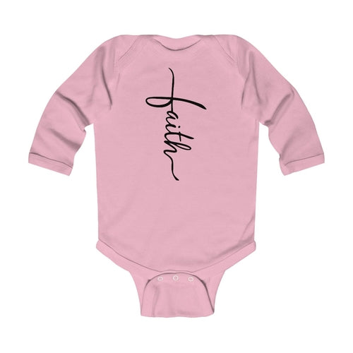 Infant Long Sleeve Bodysuit, Faith Cross