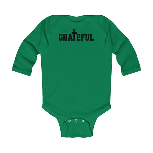 Infant Long Sleeve Bodysuit, Grateful Cross