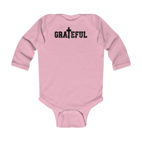 Infant Long Sleeve Bodysuit, Grateful Cross