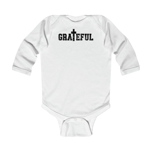 Infant Long Sleeve Bodysuit, Grateful Cross