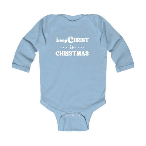 Keep Christ in Christmas Baby Christmas Bodysuit