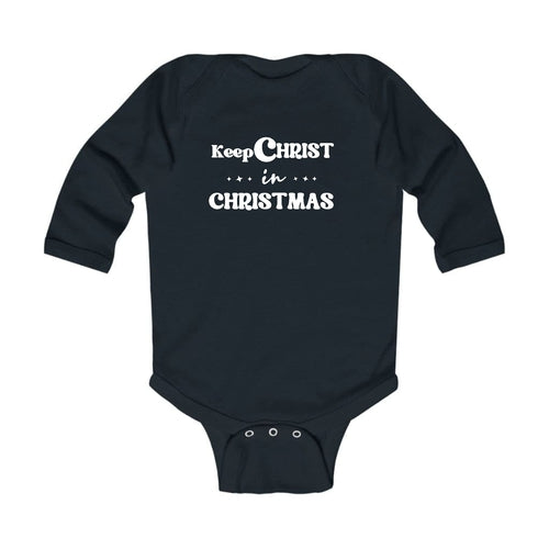 Keep Christ in Christmas Baby Christmas Bodysuit