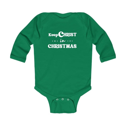 Keep Christ in Christmas Baby Christmas Bodysuit