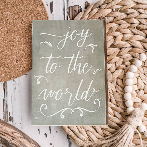 Joy To The World Christmas Decorative Sign