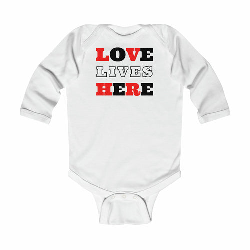 Loves Lives Here Infant Long Sleeve Bodysuit