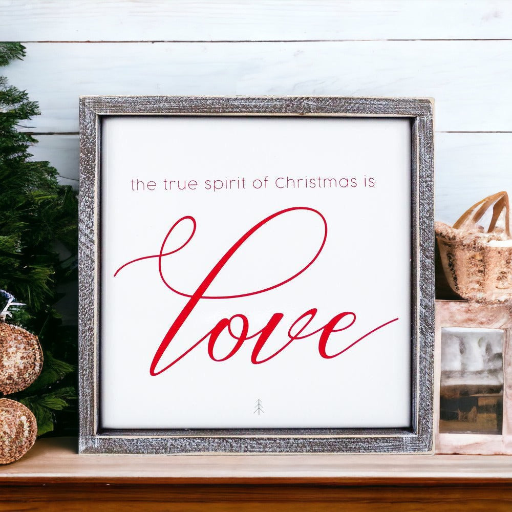 True Spirit of Christmas Decorative Sign