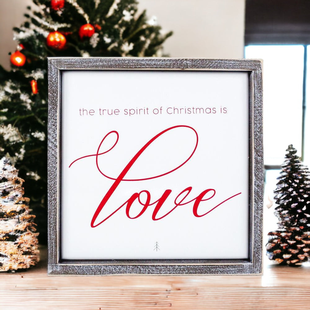 True Spirit of Christmas Decorative Sign