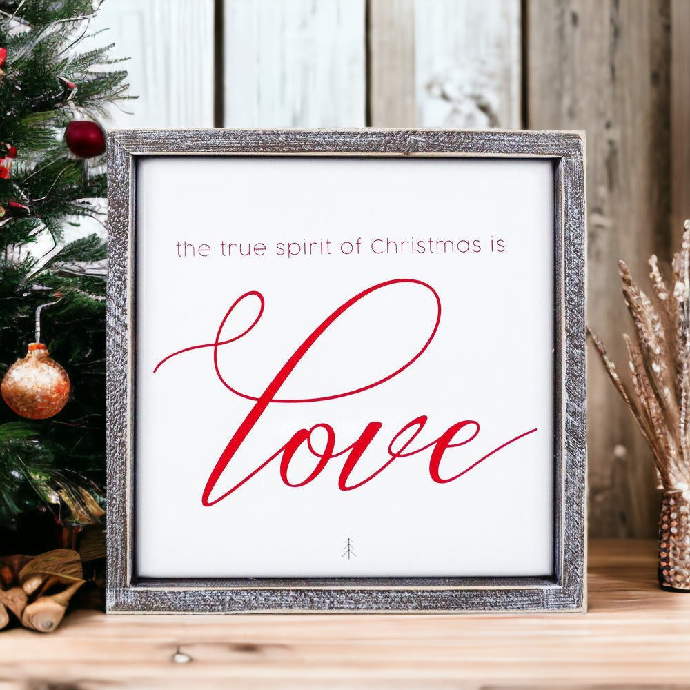 True Spirit of Christmas Decorative Sign