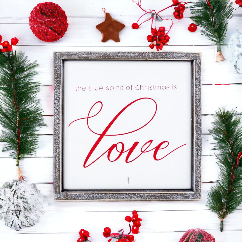 True Spirit of Christmas Decorative Sign