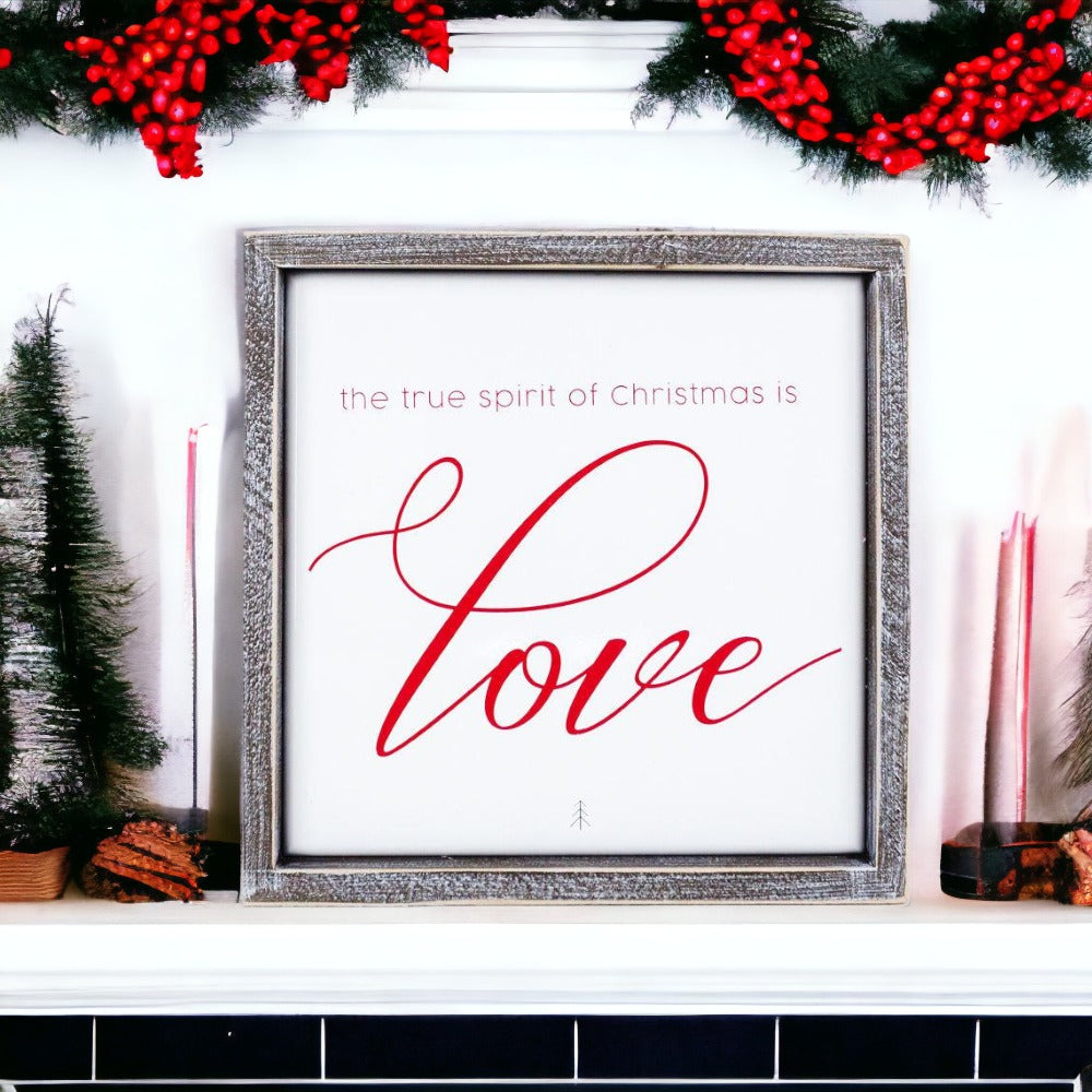 True Spirit of Christmas Decorative Sign