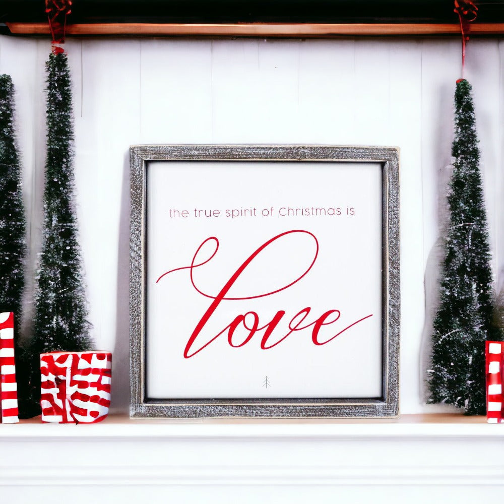 True Spirit of Christmas Decorative Sign