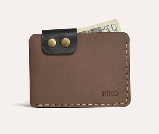 Genuine Leather Brown Card Wallet