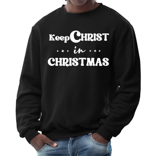 Keep Christ in Christmas Men's Christmas Sweatshirt