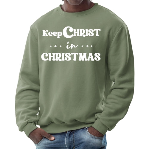 Keep Christ in Christmas Men's Christmas Sweatshirt