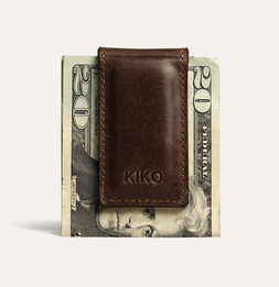 Men's Genuine Leather Magnetic Money Clip